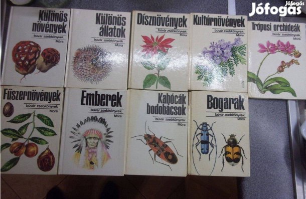Búvár Zsebkönyvek sorozat 9 kötete külön Újpest központ közelében