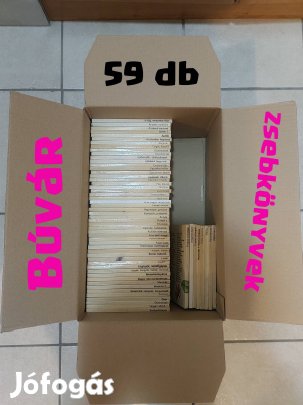 Búvár és kolibri zsebkönyvek 59 db óriás csomag