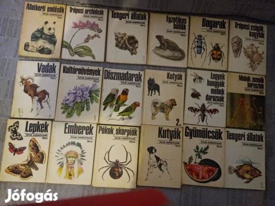 Búvár zsebkönyvek 18db