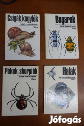 Búvár zsebkönyvek 4 darab egyben eladó