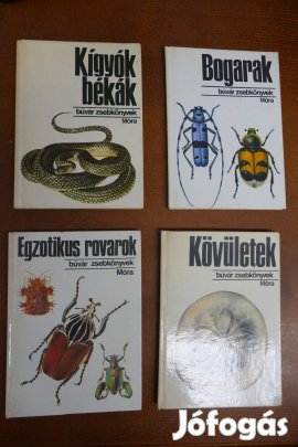 Búvár zsebkönyvek 4 darab egyben eladó