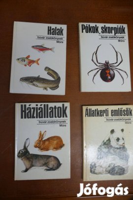 Búvár zsebkönyvek könyvcsomag 4 darab egyben