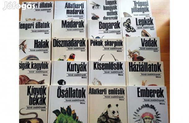 Búvár zsebkönyvek sorozat 23 db