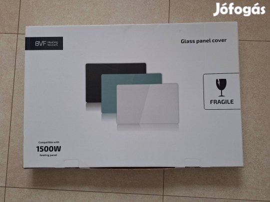 Bvf CP1 fali fűtőpanelhez üveg előlap - Fényes fehér, 1500W