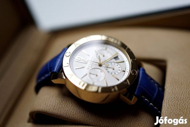 Bvlgari automata Chonograph 18k aranyóra eladó Rolex Audemars csere