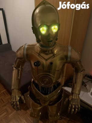 C3PO 1:1 életnagyságú modell | világító szemekkel! [C-3PO Star Wars]