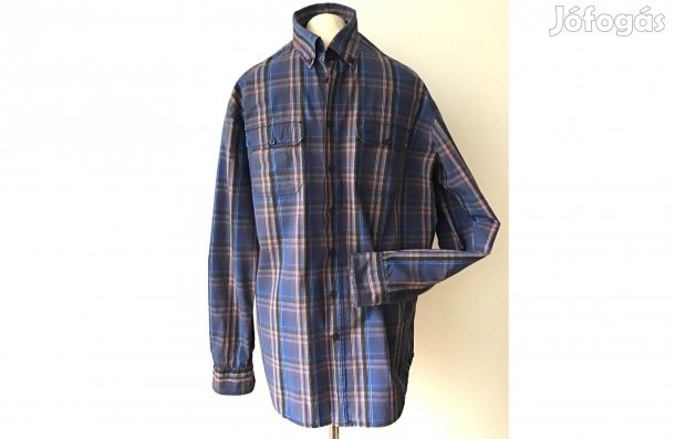 CAMEL Ative, kék, kockás férfi ing. L-es