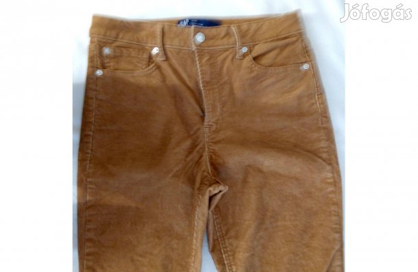 CAP Denim kord farmer nadrág, mustársárga női bársonynadrág 8/29 R