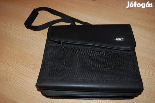 CASE IT fekete vállpántos két részes elegáns táska