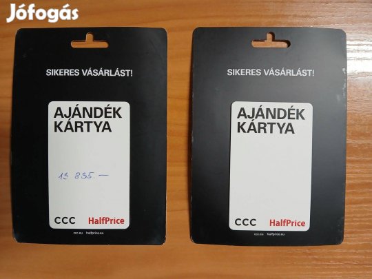 CCC ajándékkártya eladó!