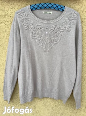 CCG Perfect gyapjús pulóver XL-es drapp