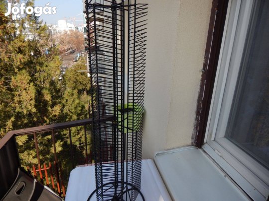 CD Tartó Állvány Acélból 150 Db-os Fekete