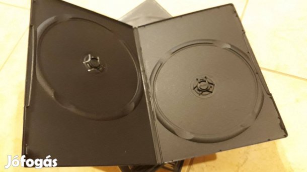 CD, DVD tartó dupla tokok. 10 db