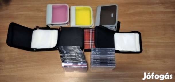 CD / DVD tartó tok táska box készlet