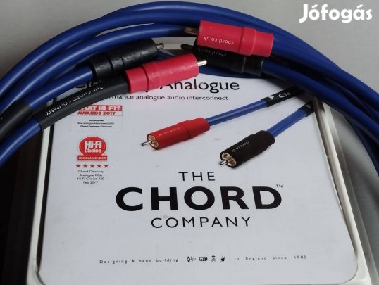 CHORD Clearway Analogue 2x2 m.-es RCA kábel új állapot, gyári csomag
