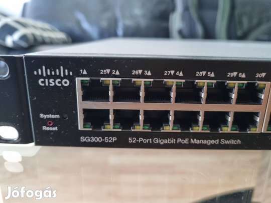 CISCO SG300-52P-K9 V03 52-Port Gigabit PoE Managed Switch