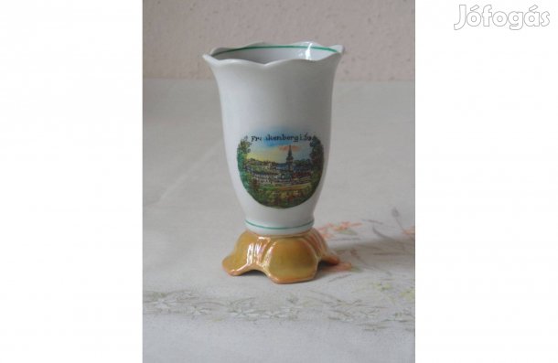 CW &CO Deesbach porcelán emlékpohár, emlékváza