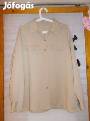 C&A Bézs, hosszú ujjú női felső, ing 46*