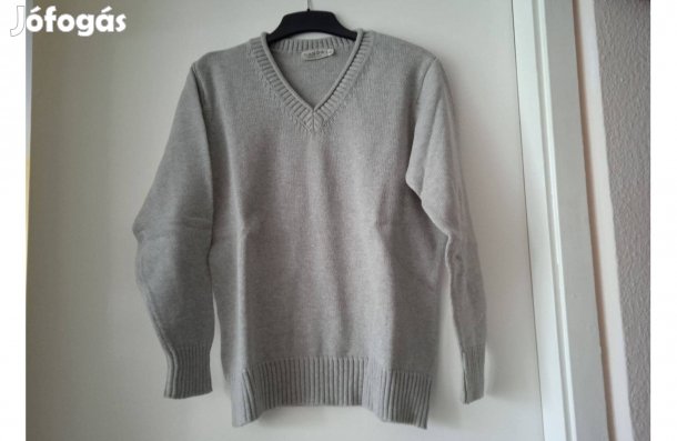 C&A Canda szürke kötött pulóver, XL-es, Új!