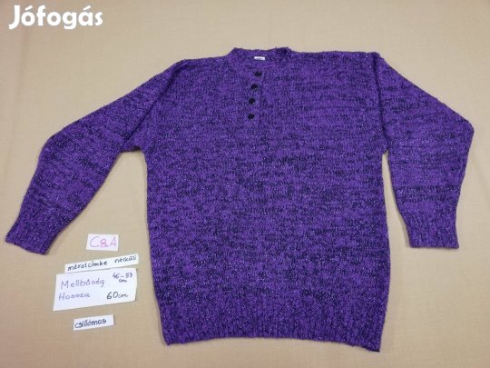 C&A M-es női lila csillámos pulóver