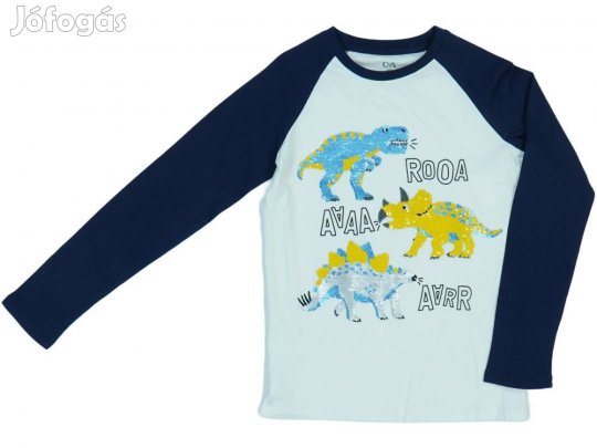 C&A Új (címkés) Fiú Hosszú ujjú felső (Méret: 140)