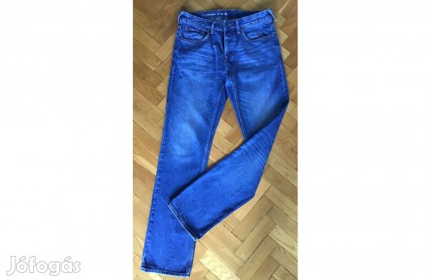 C&A egyenes szabású, kék, férfi farmernadrág 33/ 34-es Szép, újszerű