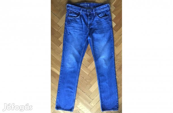 C&A egyenes szabású, kék, férfi farmernadrág 33/ 34-es Szép, újszerű