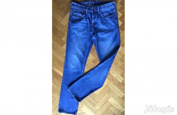 C&A egyenes szabású, kék, férfi farmernadrág 33/ 34-es Szép, újszerű