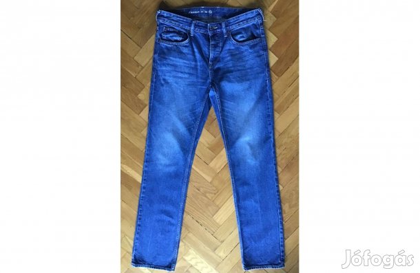C&A egyenes szabású, kék, férfi farmernadrág 33- 34-es (újszerű)