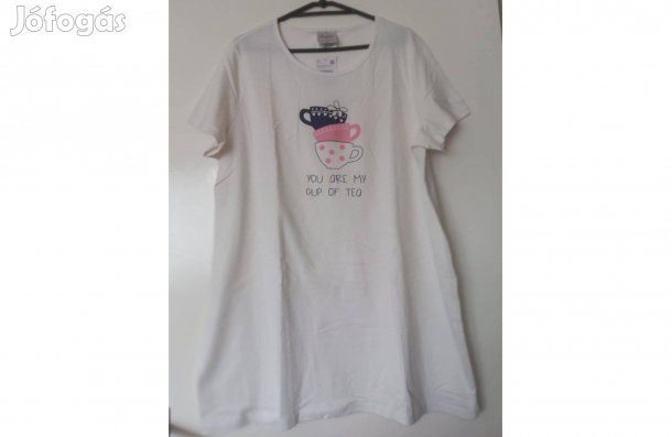 C&A fehér, pamut hálóing, XL-es, Új!