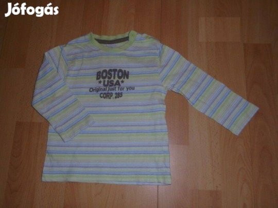 C&A feliratos hosszú ujjú felső 12-18 hó méret 86