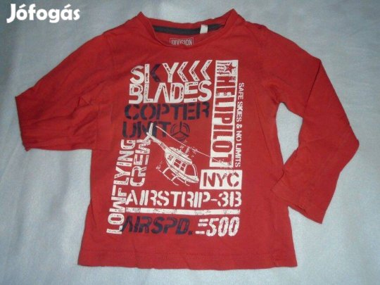 C&A helikopter mintás hosszú ujjú felső 2-3 évesre (méret 98)