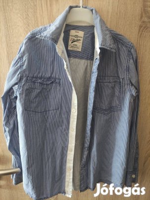 C&A hosszú ujjú, csíkos, fiú ing 146 152