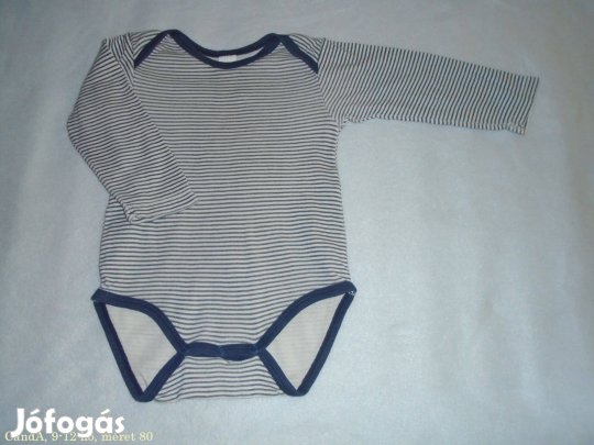 C&A hosszú ujjú body 9-12 hó (méret 80)
