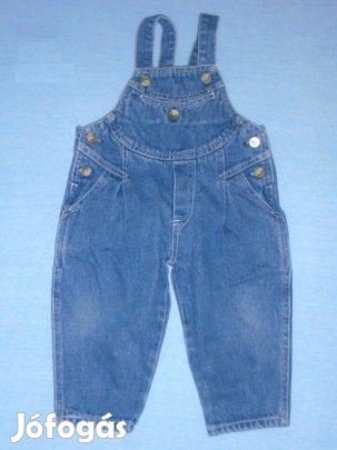 C&A kék és kantáros farmernadrág 6-9 hó (méret 74)