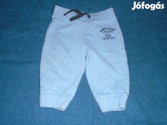 C&A kék jogger pamut nadrág 3-6 hó (méret 68)