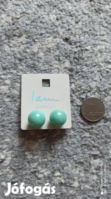 C&A zöld gömb színjátszós bizsu fülbevaló