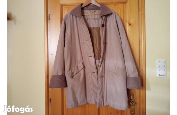C&J női téli kabát 40-42 méret velúrszerű