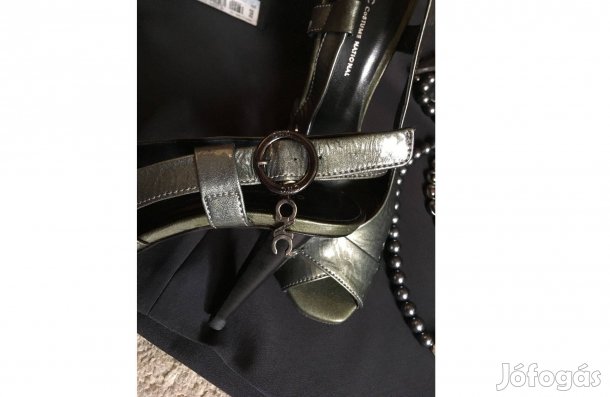 C'N'C vajpuha, tiszta bőr, olasz designer szandál, 38-as, töredékáron