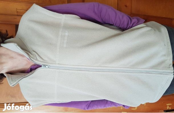 Cactus Clone női M polár cipzáras mellény termofelső bézs