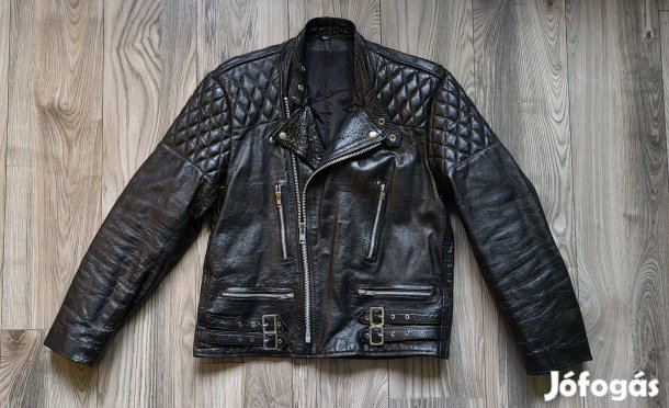 Cafe Racer valódi bőrdzseki bőrkabát bőr kabát eladó