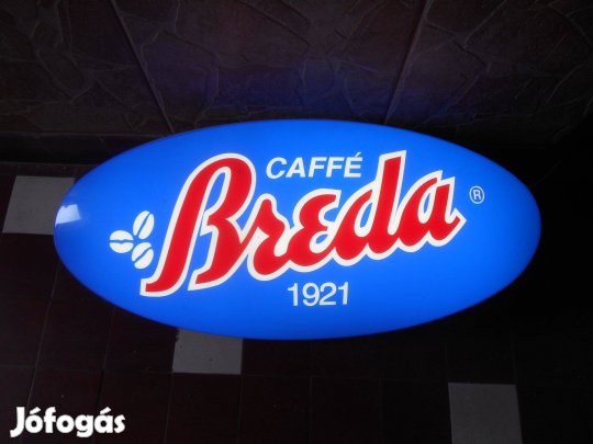 Caffe breda világítós reklámtábla