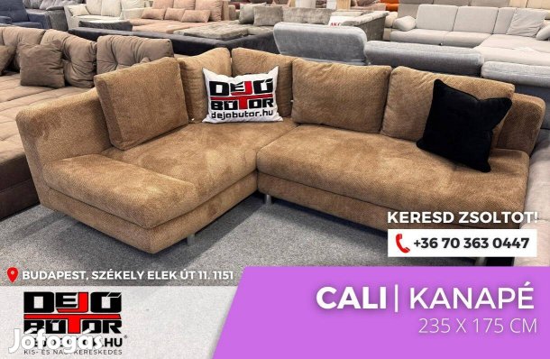 Cali sarok kanapé ülőgarnitúra bútor 235x175 cm braun ágyazható