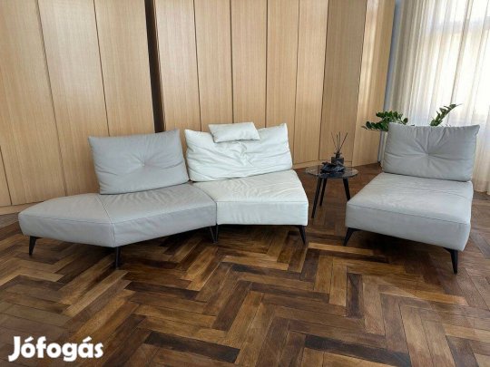 Calia Italia Prive moduláris valódi bőr kanapé prémium olasz design