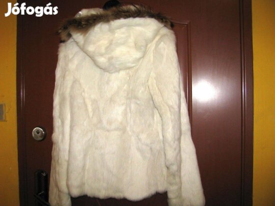 Calliope kis bunda luxus XS S új csodás angóra hófehér elegáns
