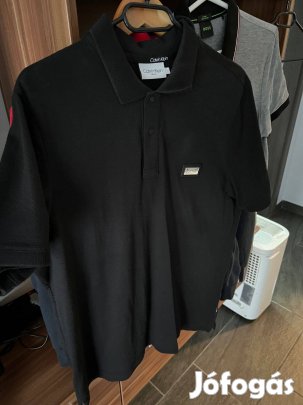 Calvin Klein L galléros póló slim fit