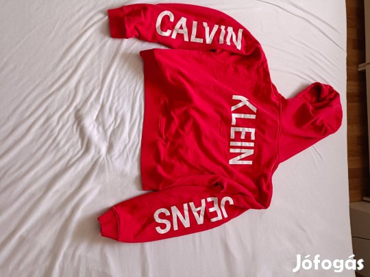 Calvin Klein női kapucnis haspulóver L pulóver haspulcsi crop top