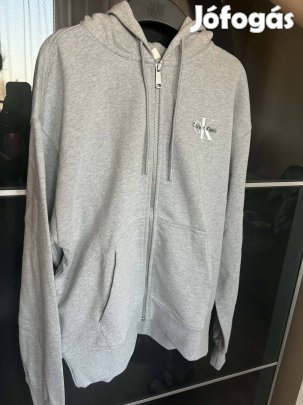 Calvin Klein női szürke cipzáros pulcsi S új!