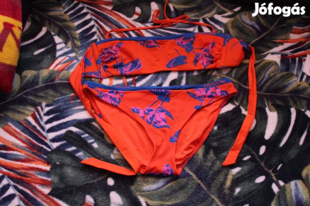 Calvin Klein viragos, naracs-kek bikini also es felso, m (1x hordott)