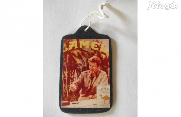Camel cigaretta reklám textil, kiakasztható, retró, kb. 10 cm
